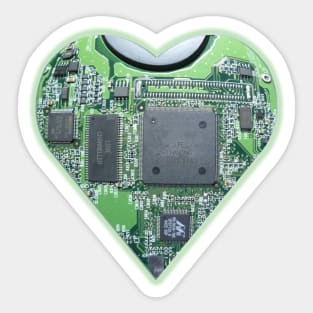 Hardwired Heart Sticker